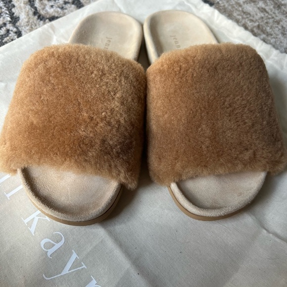 Jenni Kayne Shearling Slide Sandals - Picture 2 of 5